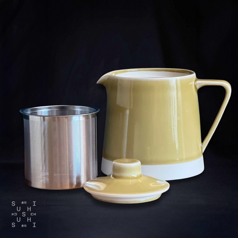 Cream Saikai Teapot