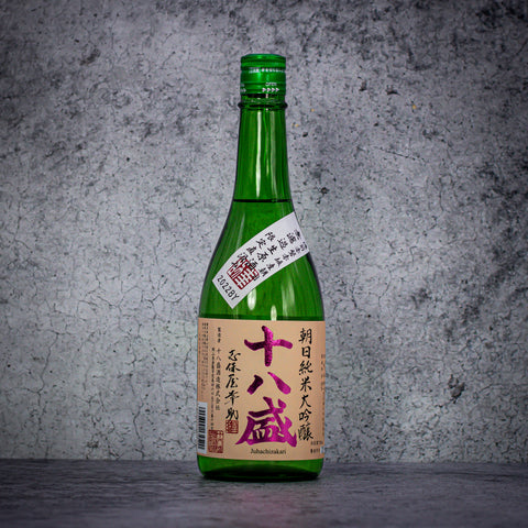 Juhachi Zakari, "Directly Drawn" Unfiltered Junmai Daiginjo, Nama Genshu, 720ml