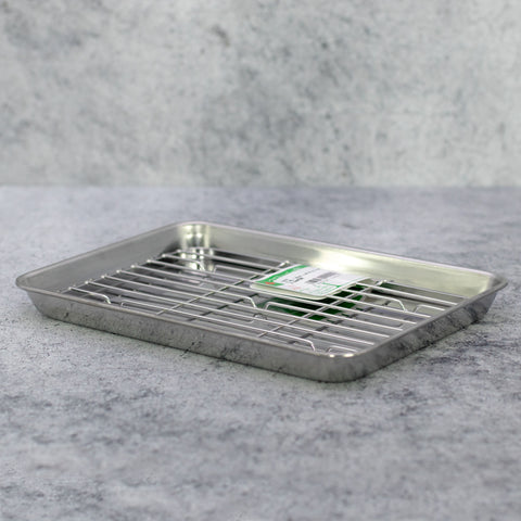 Japanese Stainless Steel Drainer insert for 9" Service Tray, 195x132mm