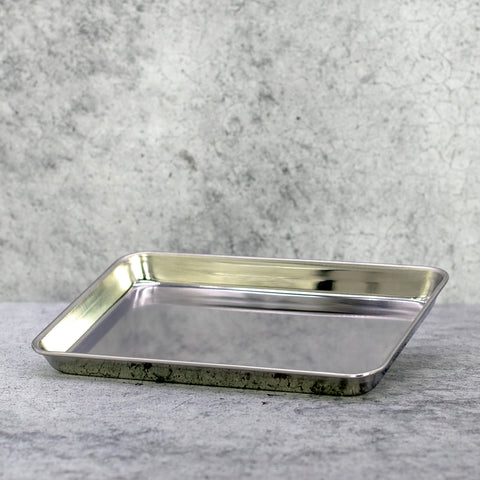 Japanese Stainless Steel Oven Pan / Service Tray, 9", 218x153mm