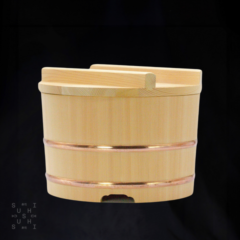 Ohitsu, Japanese Cedar Wood, Sushi Rice Holder