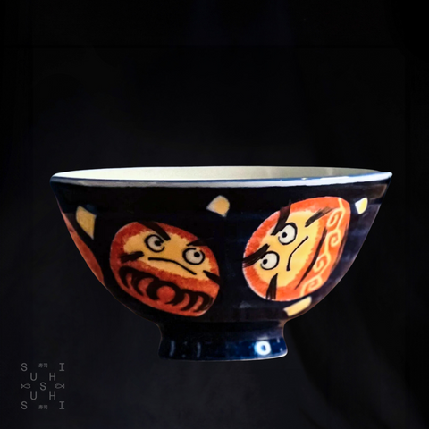 Kanekyu Seito Daruma Rice Bowl 125mm