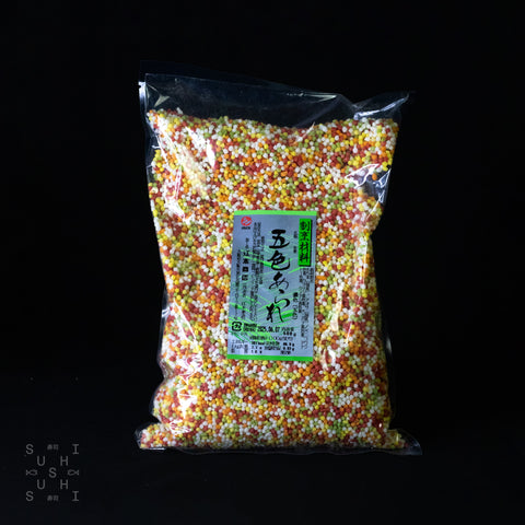 Multicoloured Bubu Arare (Rice Crisps), 500g