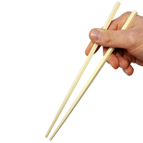 Melamine White Chopsticks 28cm - Square (Single Pair) | SushiSushi