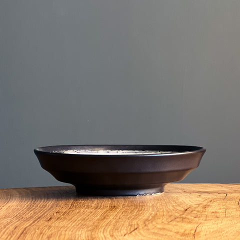 Black Gokubrush Side Dish 16cm