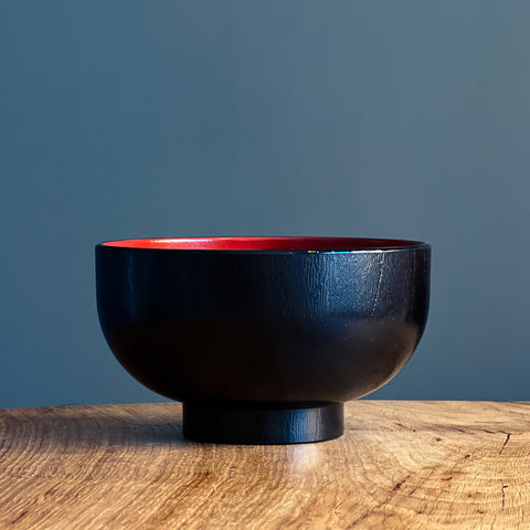 Yasuragi Premium Miso Soup Bowl Black 116mm