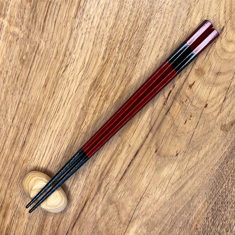 Ishida Luxury Traditional Chopsticks Red & Black 210mm