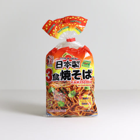 Itsuki Yakisoba Noodles with Sauce 3 x 170g - SushiSushi