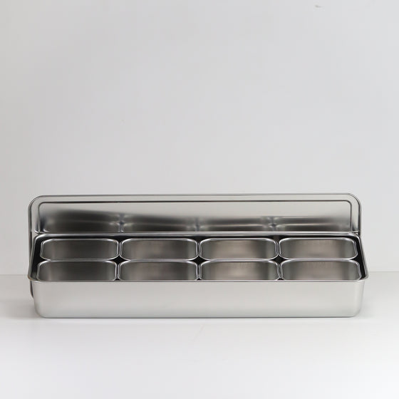 Stainless Steel Yakumi Mise En Place Pan 4 Compartment Set