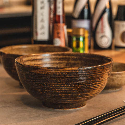 Showa Seito Bowl Brown 173mm