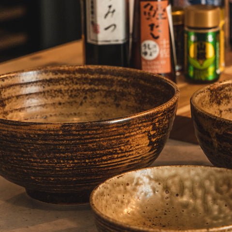 Showa Seito Bowl Brown 173mm