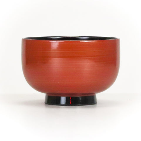 Yasuragi Premium Miso Soup Bowl Red/Gold 111mm