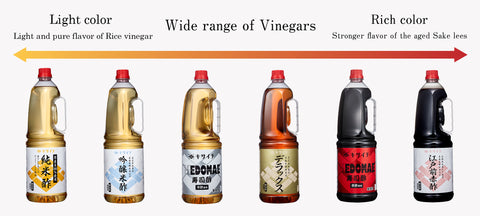 Range of Kisaichi vinegars 